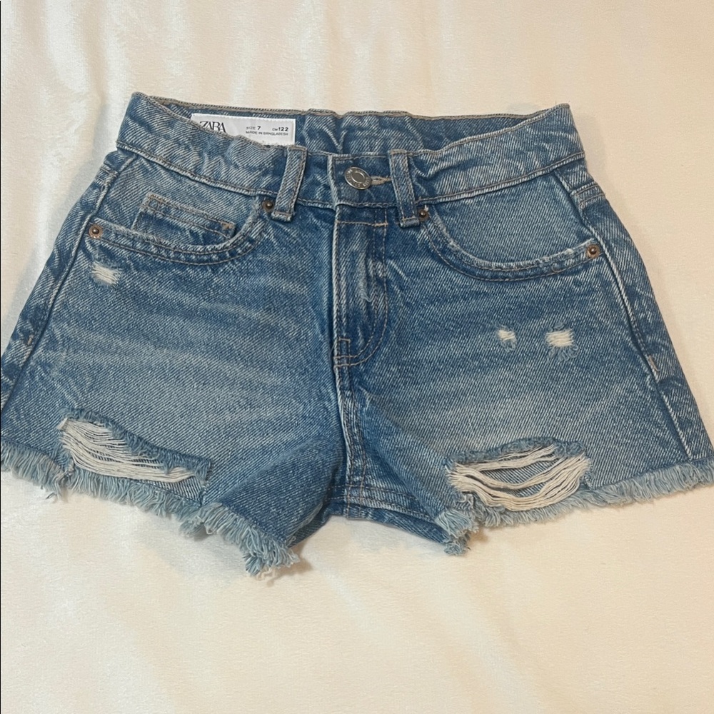 Zara girl  Blue Jean Shorts